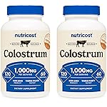Nutricost Colostrum 500mg, 120 Caps (2 Bottles)