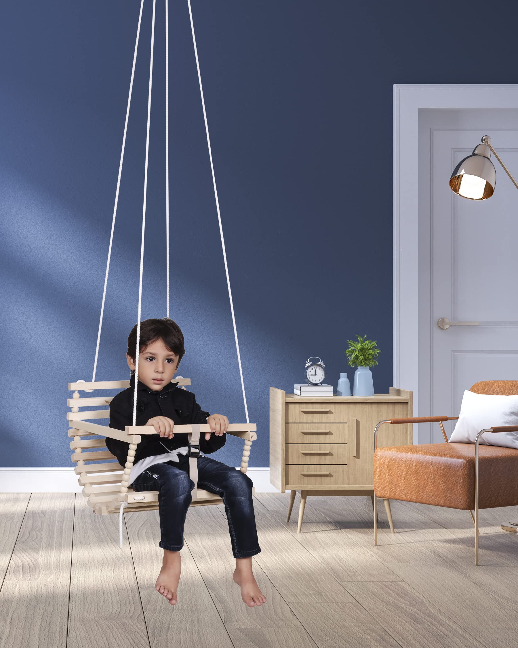 Jhula Outdoor Kids Hammock Shyona Handmade Wooden Baby Hammock