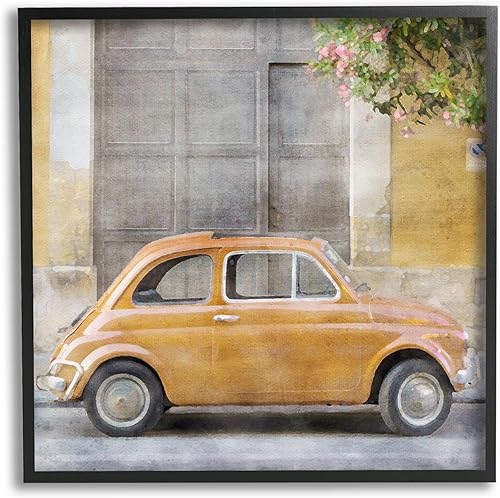 Miniatura 9 de Stupell Industries Arte Giclée enmarcado con coche amarillo de LSR Design Studio