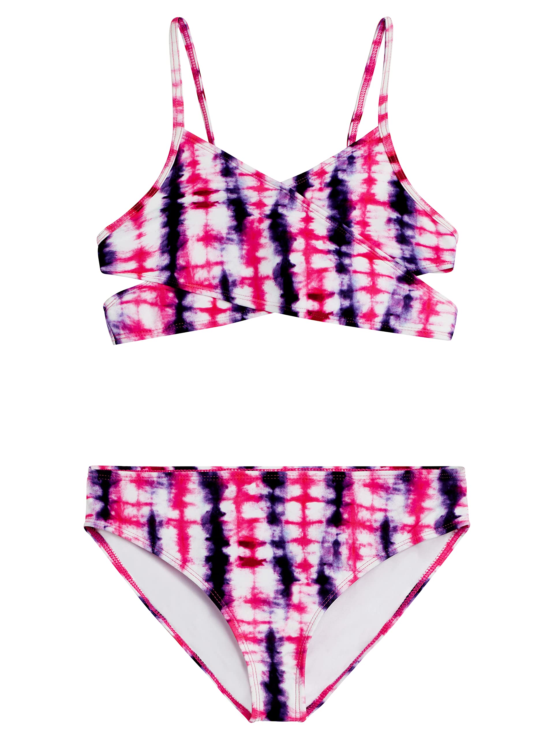 Kanu Surf Girls' Coral Reef Beach Sport Wrap Around Bikini 2-piece Swimsuit