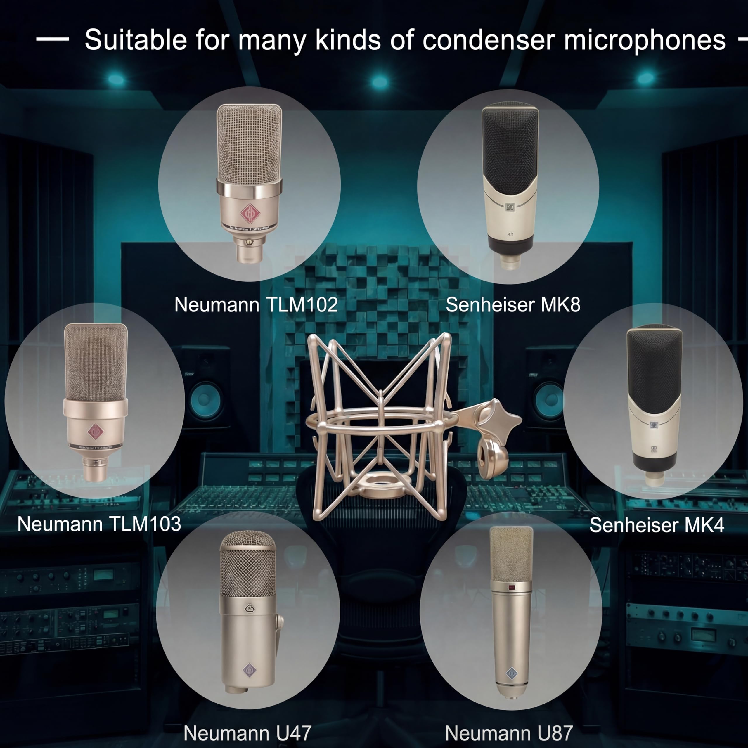 Amazon | Boseen スパイダーマイク ショックマウント マイクホルダー