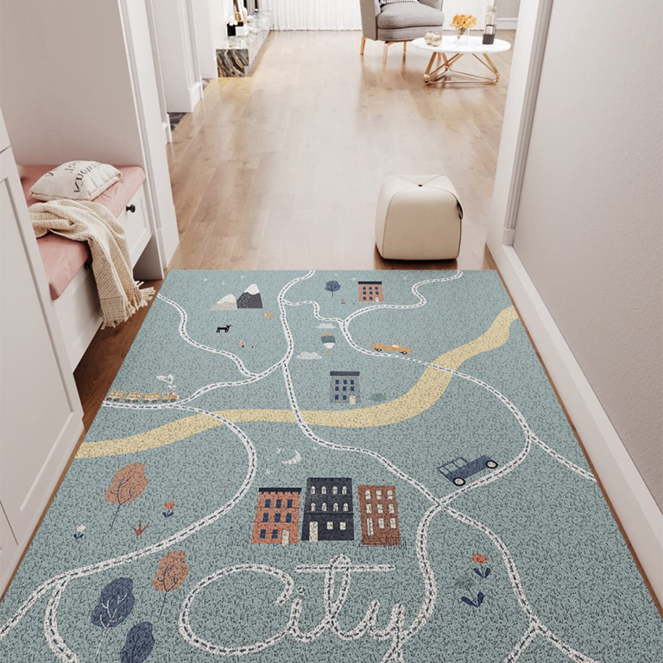 [LJKI] 廊下マット 敷きマット 室内 玄関マット 泥落としマット 屋内 40*60cm ドアマット 屋外 業務用 家庭用 滑り