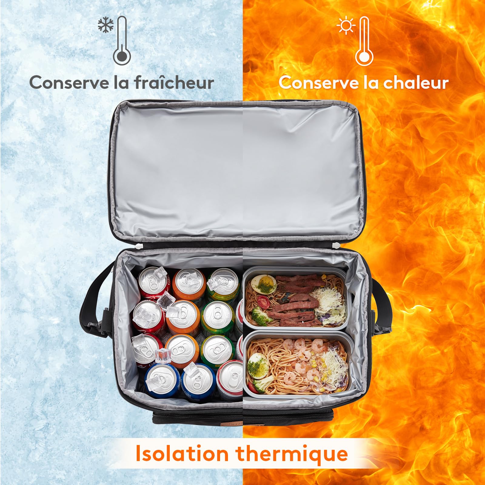 Koeltas Campingaz Lifewit Koeltas 30 Liter – Opvouwbaar, Geïsoleerd – Lekvrij, Met Flesopener – Voor Picknick, Camping Koeltas Fiets