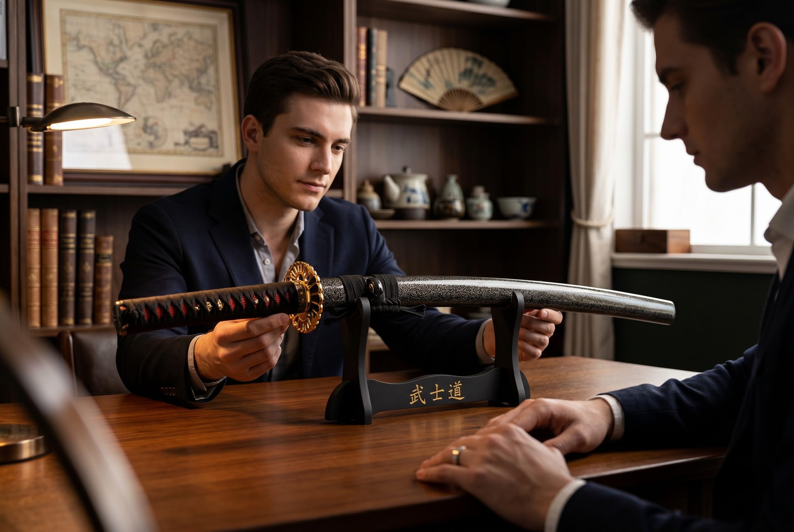 Lange Machete Katana Schwert Scharf Echt Zum Training Metall Stahl 1045 Samurai 100% Handarbeit nur für Erwachsene - 18 Jahre erforderlich DS077