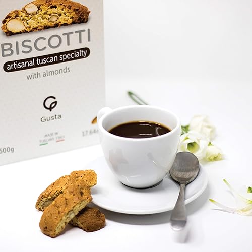 Miniatura 3 de Gusta Auténticas galletas de biscotti suaves hechas en Toscana, Italia, jengibre y limón, tamaño original de dos bocados, ingredientes totalmente