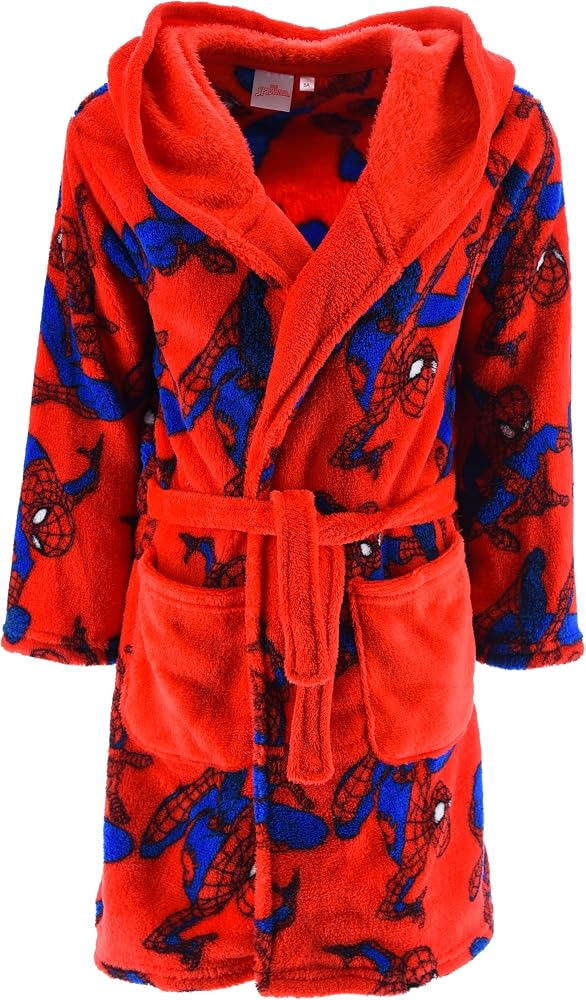 Marvel Asciugamano Poncho Ragazzi Spiderman Rosso Taglia unica