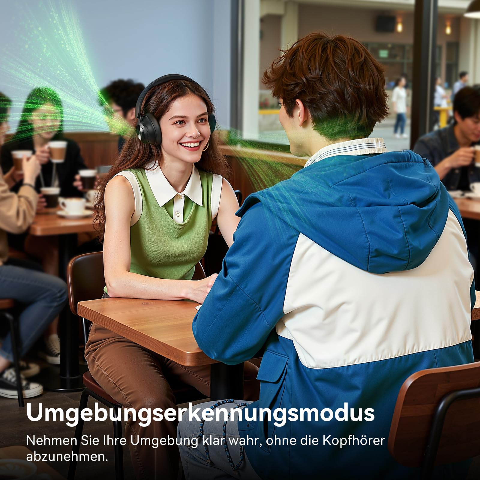 OneOdio Focus A1 Pro On Ear Kopfhörer Bluetooth, Hybrid Aktive Noise Cancelling, 70 Stunden Akku mit Schnellladen, Bluetooth 6.0, Transparenzmodus, Duale Verbindung, Klare ENC Anrufe, Faltbar tragbar