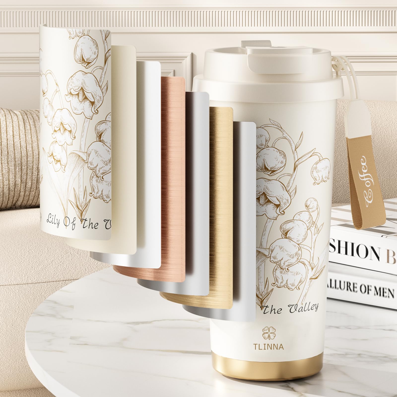 Amazon.com: [2-IN-1 LID] Travel Mug,Coffe mug,Coffe cup,Ceramic