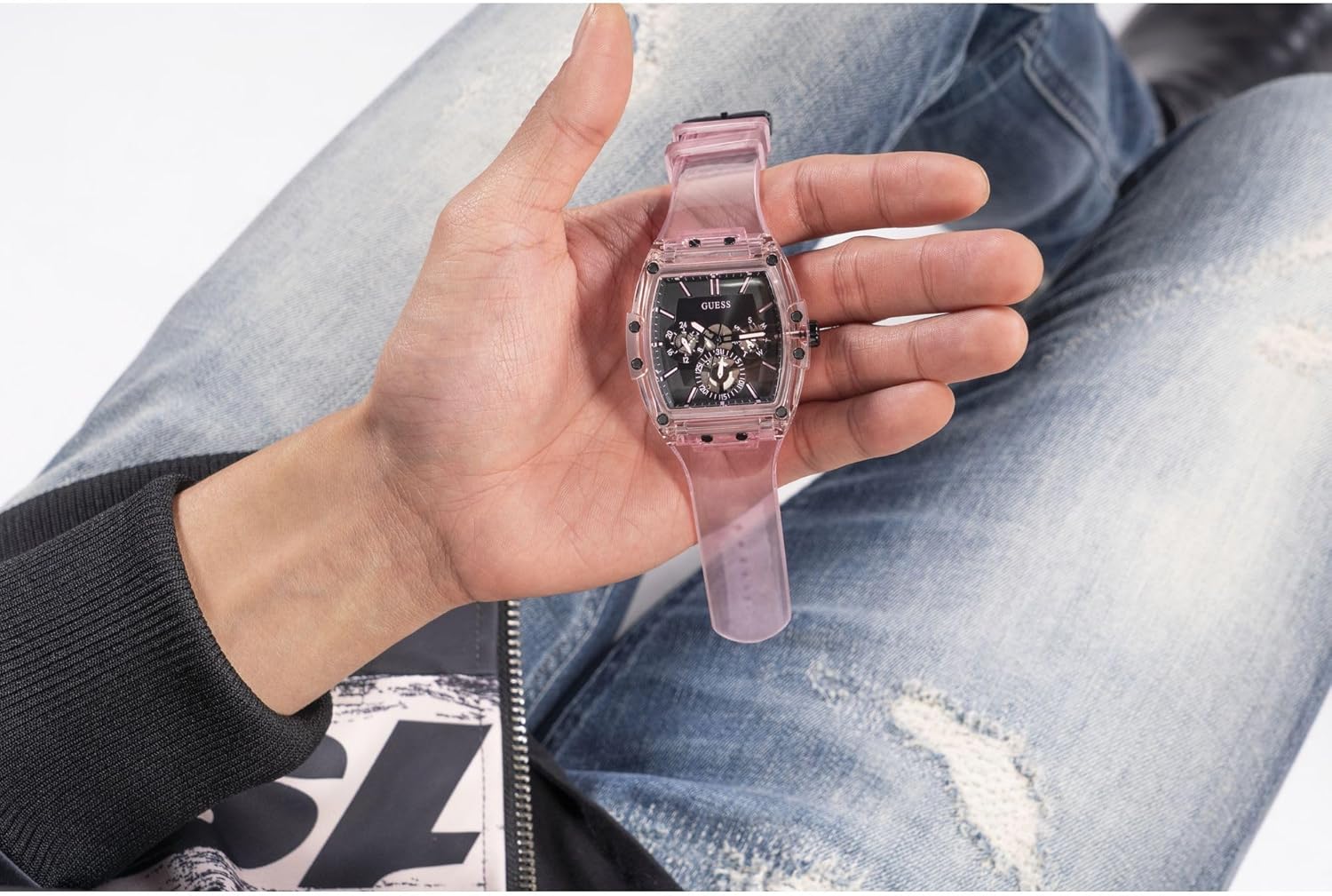 GUESS Men's Trend Tonneau 43mm Watch - Image 11