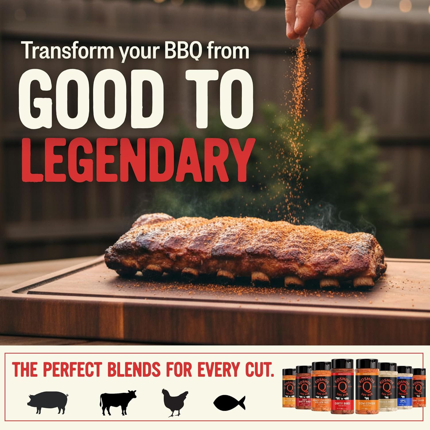 Kosmos Q Dirty Bird BBQ Dry Rub, Sweet and Spicy Seasoning with Brown Sugar, Red Pepper, Garlic & Paprika For Chicken Wings, Ribs, Pulled Pork, Dry Rub For Smoking & Grilling, 11 Oz Shaker Bottle - Image 7