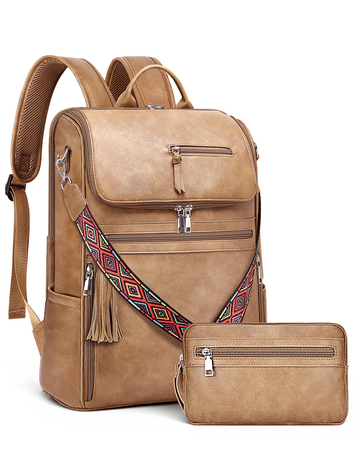 SYTRAH Leather Laptop Backpack