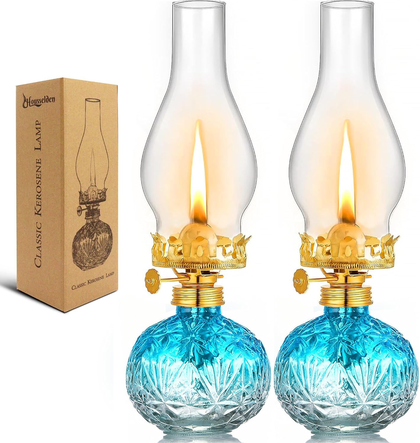 2 Pcs Chamber Oil Lamps for Indoor...