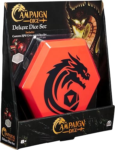 Miniatura 7 de Dados de campaña, juego de dados para llevar, juego de mesa de poliedro con estuche de almacenamiento, DND Dungeons and Dragons MTG Magic The