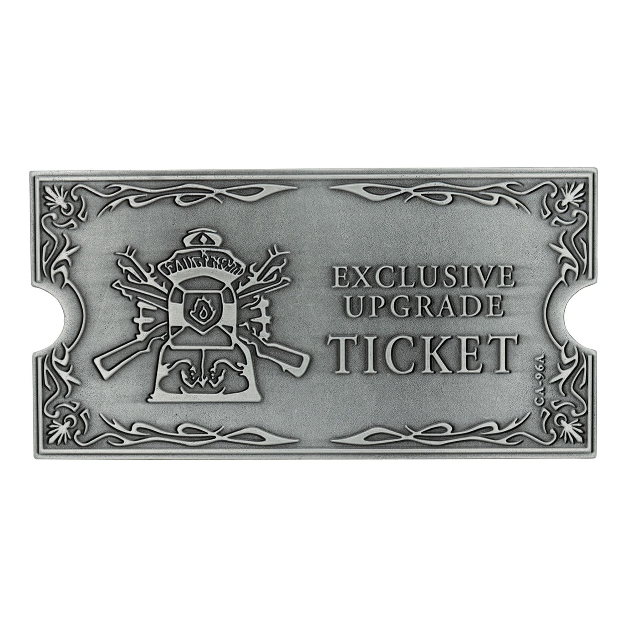 FaNaTtik Resident Evil 4 Metal Exclusive Upgrade Collectible Metal Ticket, Metallic, 140 x 71.8mm