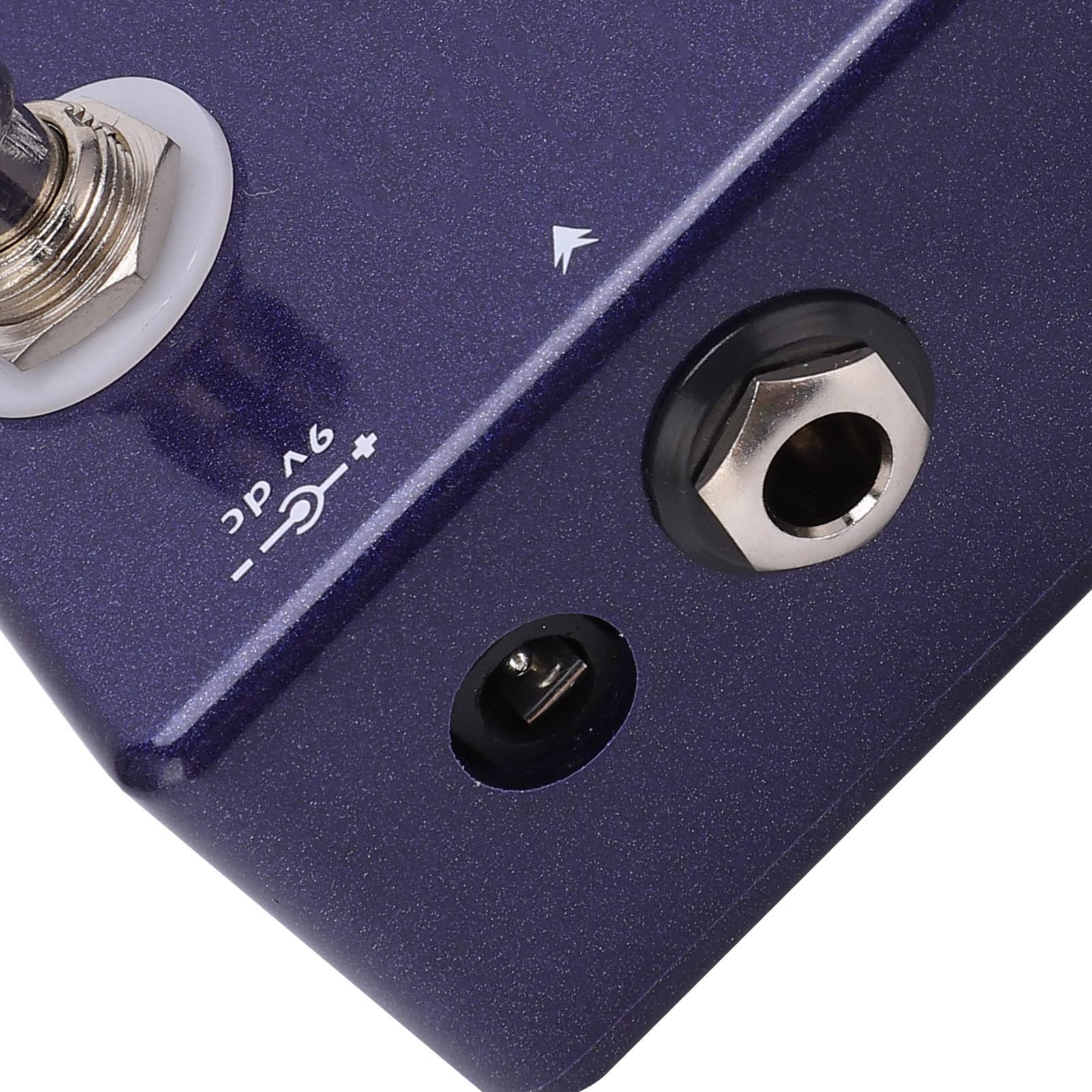VGEBY Pedał Efektów Gitarowych, Cyfrowy Pogłos Opóźnienia z Czasem Opóźnienia 1300 Ms i Efektem Sky Reverb, z 4 Pokrętłami Sterującymi i metalową obudową, do Elektrycznej Gitary