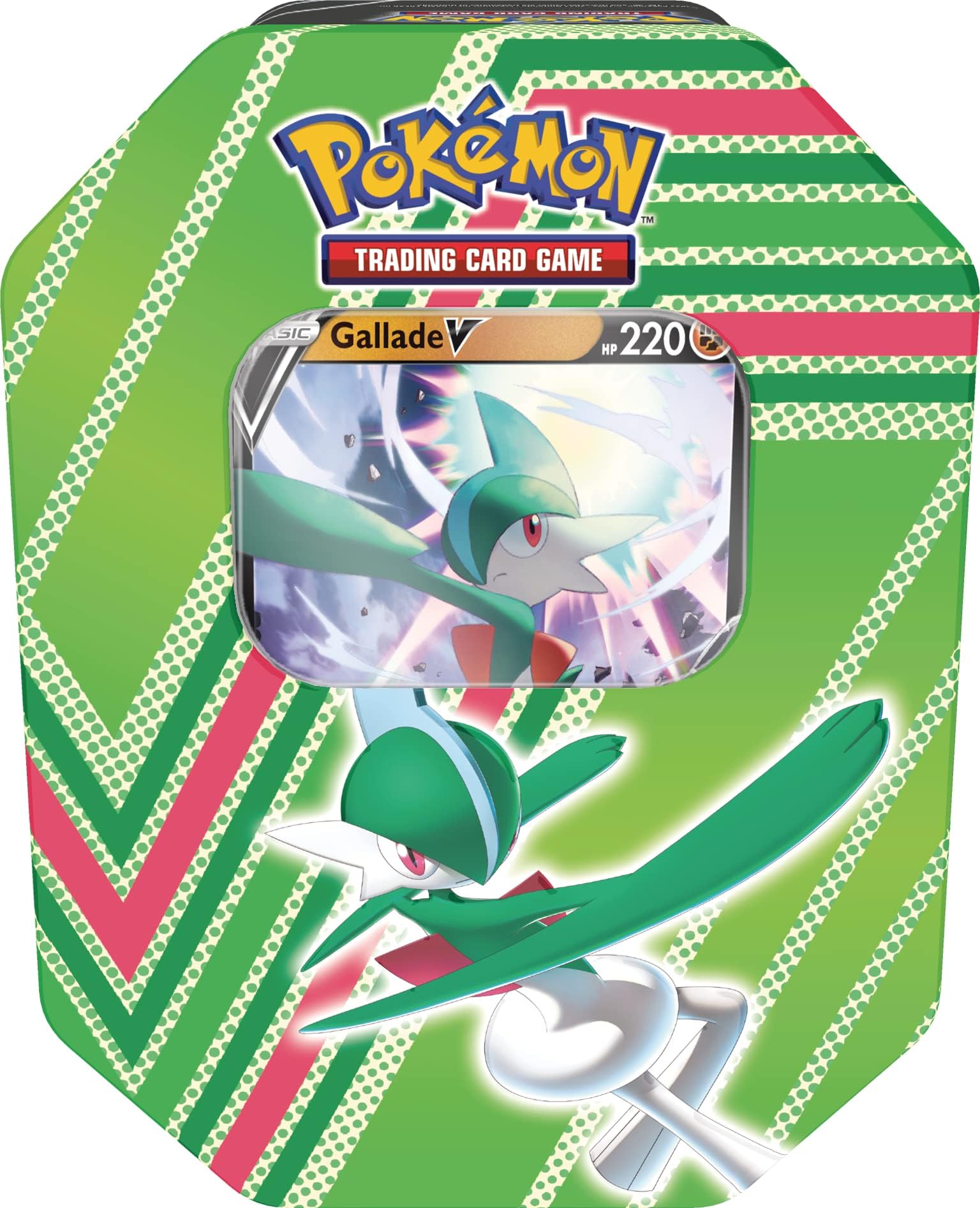 Pokémon Hidden Potential Tin – Gallade V (1 Foil Card & 4 Booster Packs)