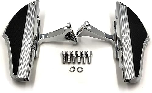 Miniatura 6 de SMT- Soporte de montaje para tablero de piso de pasajeros cromado con aleta de tiburón compatible con Touring de 93 en adelante [B07PPC3WR9]