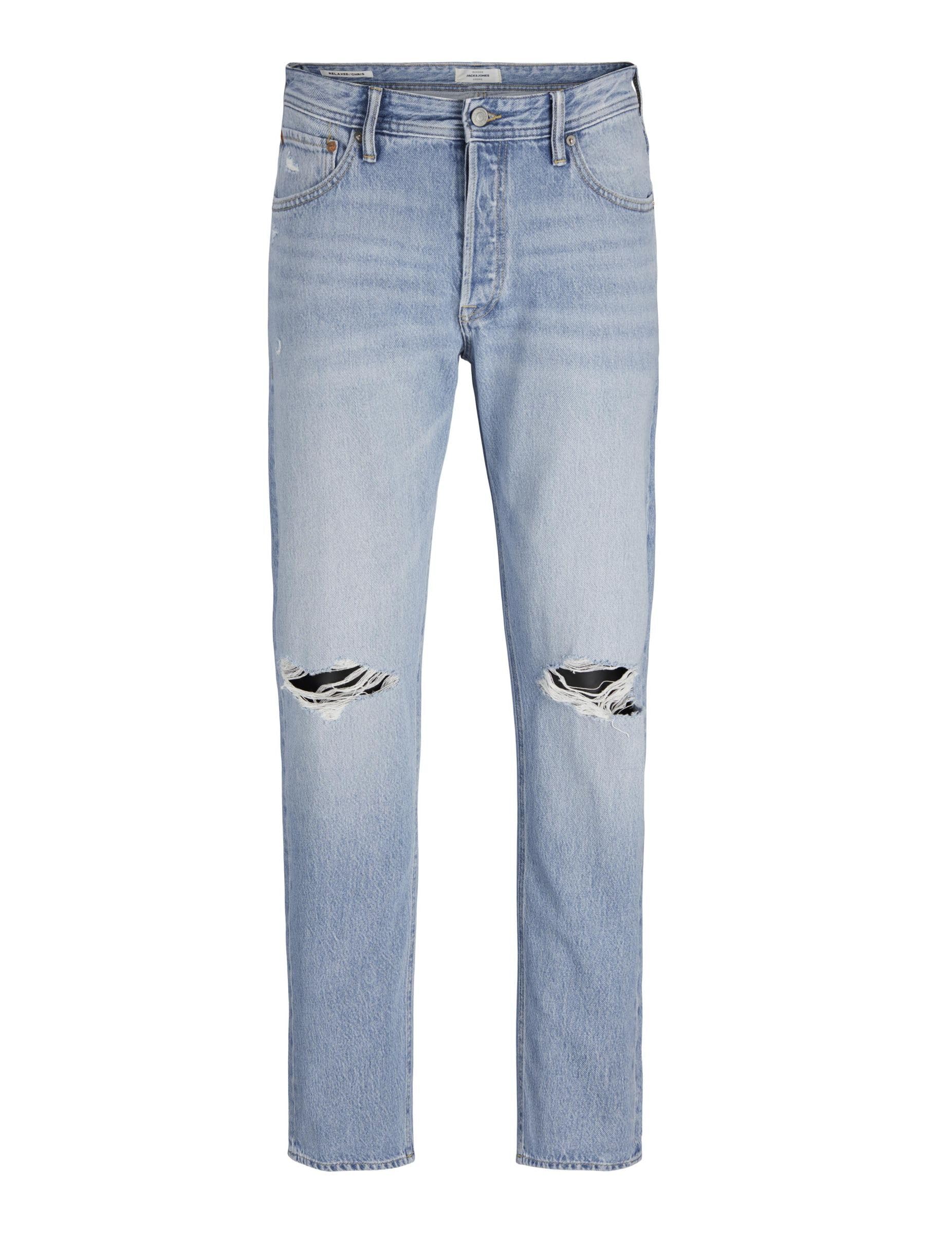 JACK & JONES Mens Chris Jean Blue Denim 30W / 32L