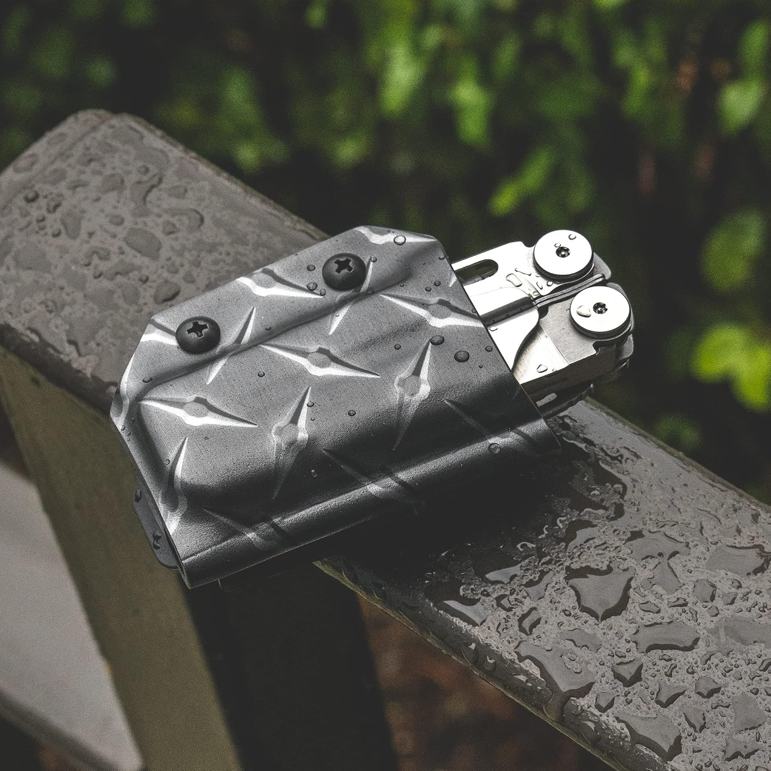 Clip & Carry Kydex Multitool Sheath for LEATHERMAN Wave & Wave + Plus - Made in USA - Multi Tool Sheath Holder Cover Belt Pocket Holster - Multi-Tool not Included