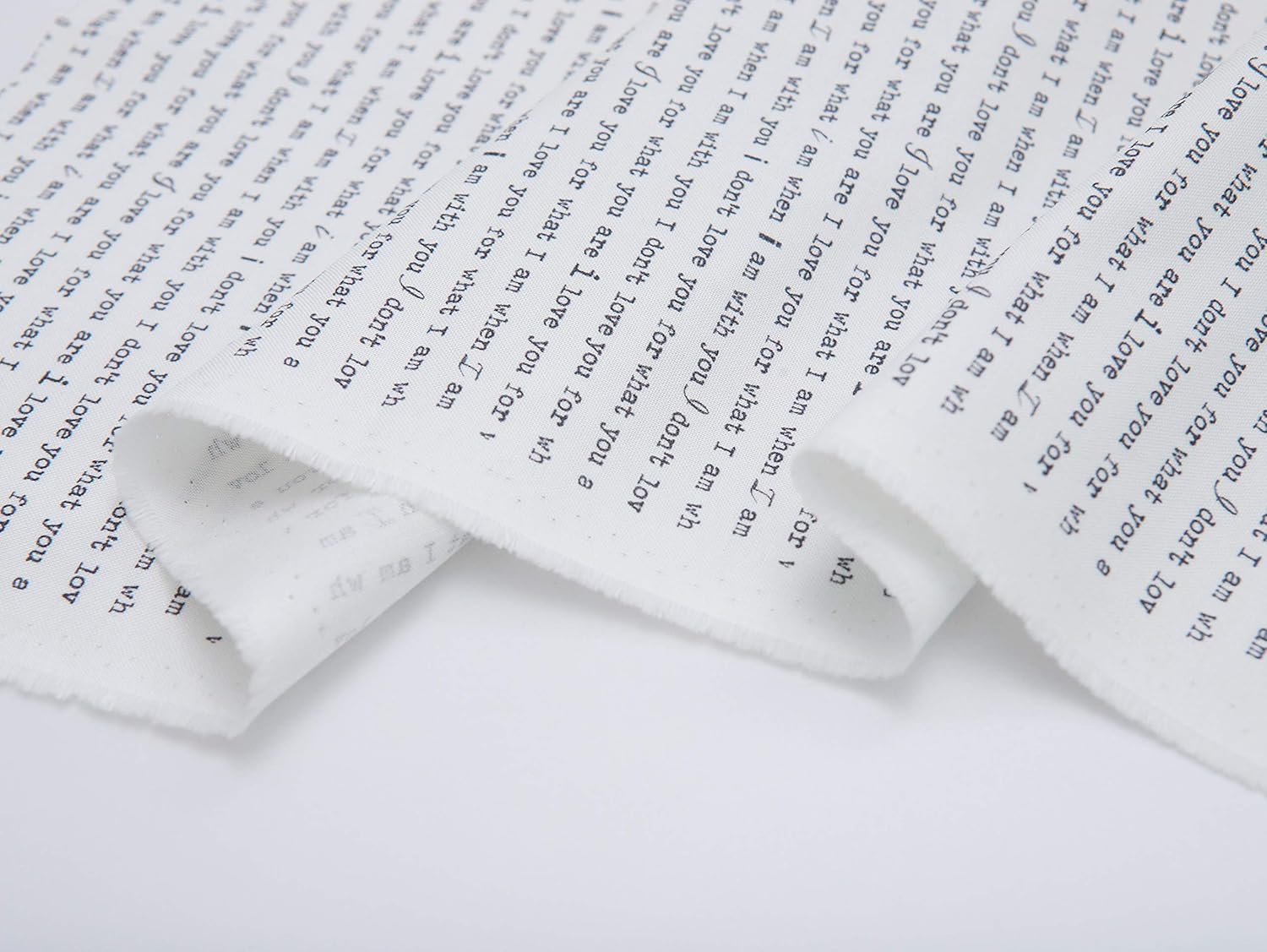 COTTONVILL ZRAN Serenity 20COUNT Cotton Print Quilting Fabric (3yard, 24-Text-White)