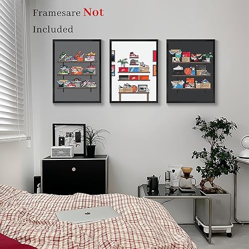 Miniatura 3 de lixinxuyang - AJ Art Wall, póster de tenis - Decoración de habitación Hypebeast, póster de colección grande de zapatillas deportivas, póster de