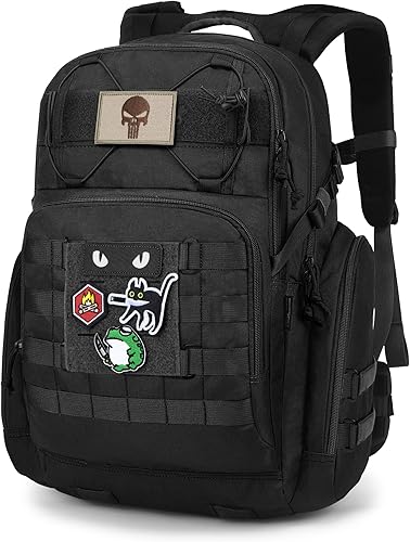 Mardingtop Mochila táctica militar para hombre 40L Molle mochila EDC (Con 10 parches y 2 hebillas)