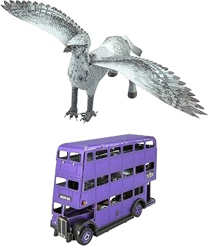 Metal Earth Fascinations Harry Potter 3D Metal Model Kit Set of 2 - Buckbucks - Nightbus