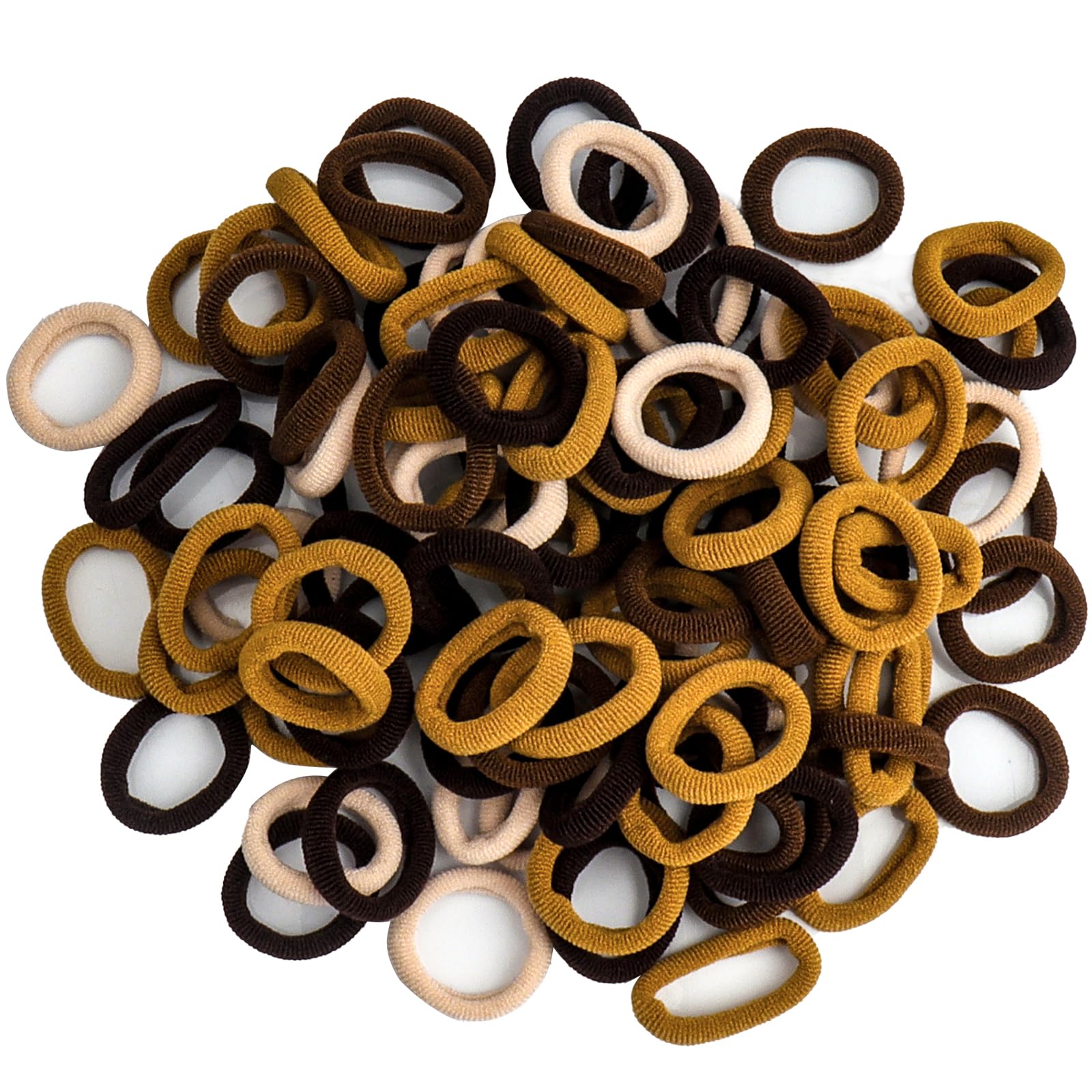 Roellgs 200 Pcs Baby Hair Bands, 8 Colors Girl Hair Bobbles Candy Color
