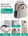 BAGSMART Puffy Camera Backpack, Camera Bags for Photographers, DSLR/SLR Mirrorless Photography Camera Case
