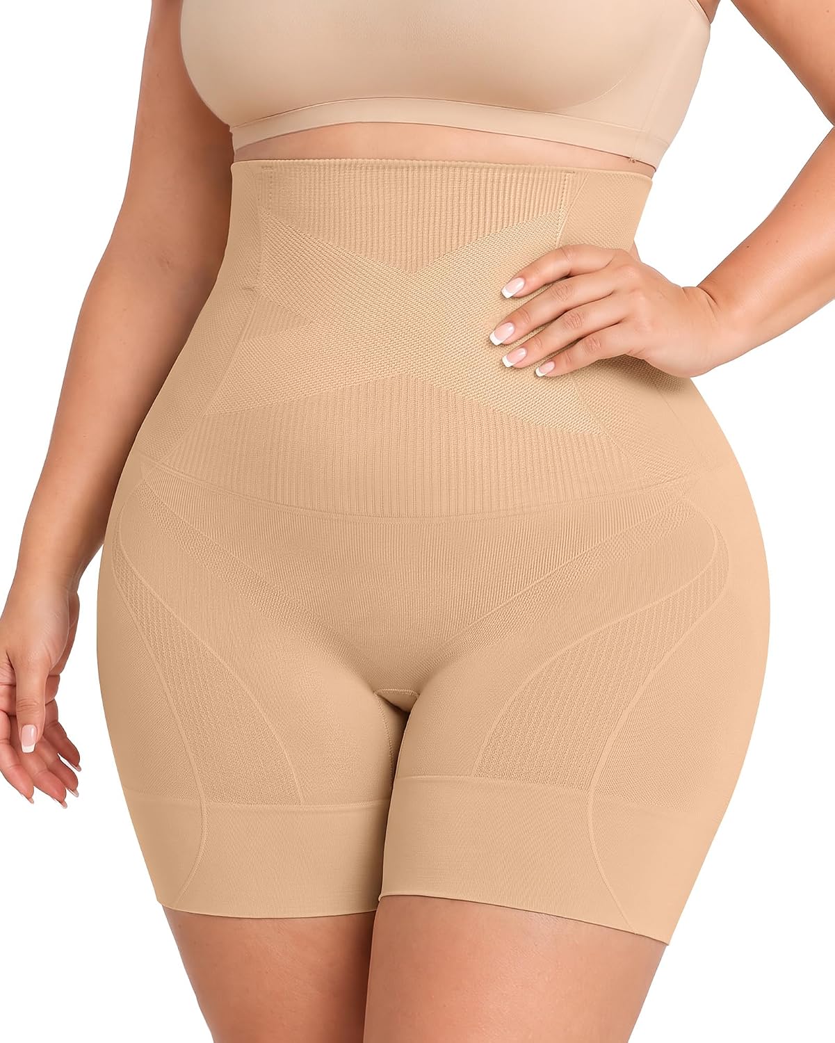 OEAK Women Shapewear Tummy Control Body Shaper Shorts Plus Underwear