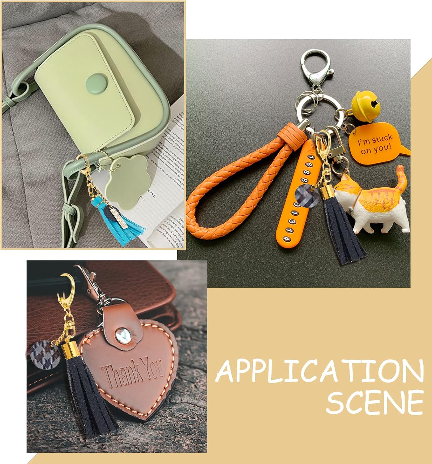 SUPERDANT Tassels Leather Cutting Dies Wooden Cutter DIY Faux Leather Die Cut Shapes Keychain Tassel Cutting Dies Key Tassel DIY Accessories Cellphone Strap Bag Charms for Crafts Making