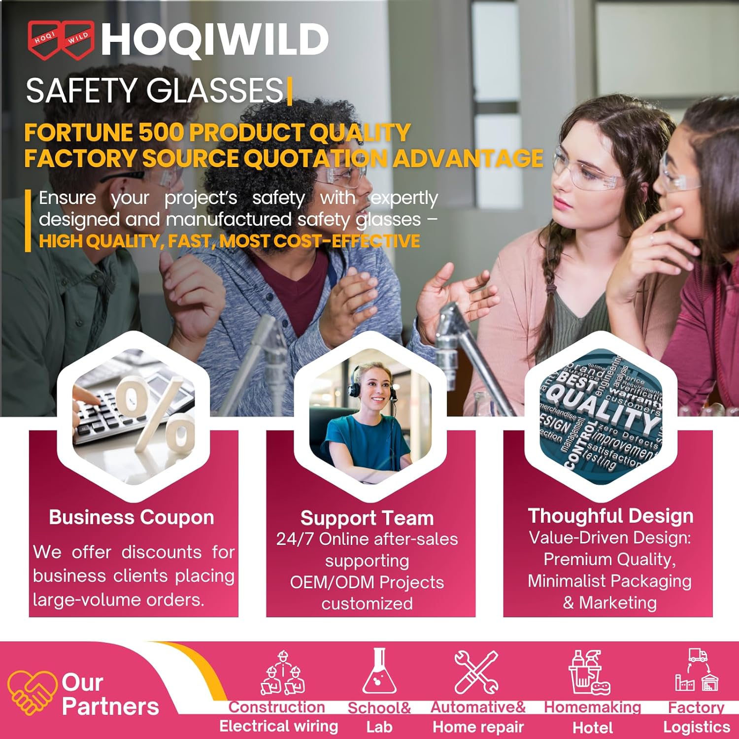 ANSI Z87.1 Clear Safety Glasses Bulk 120 pack, Safety Glasses for men and women, Scratch&Impact-Resistant Clear Protective Glasses for construction, lab, in-/outdoor work - Image 9