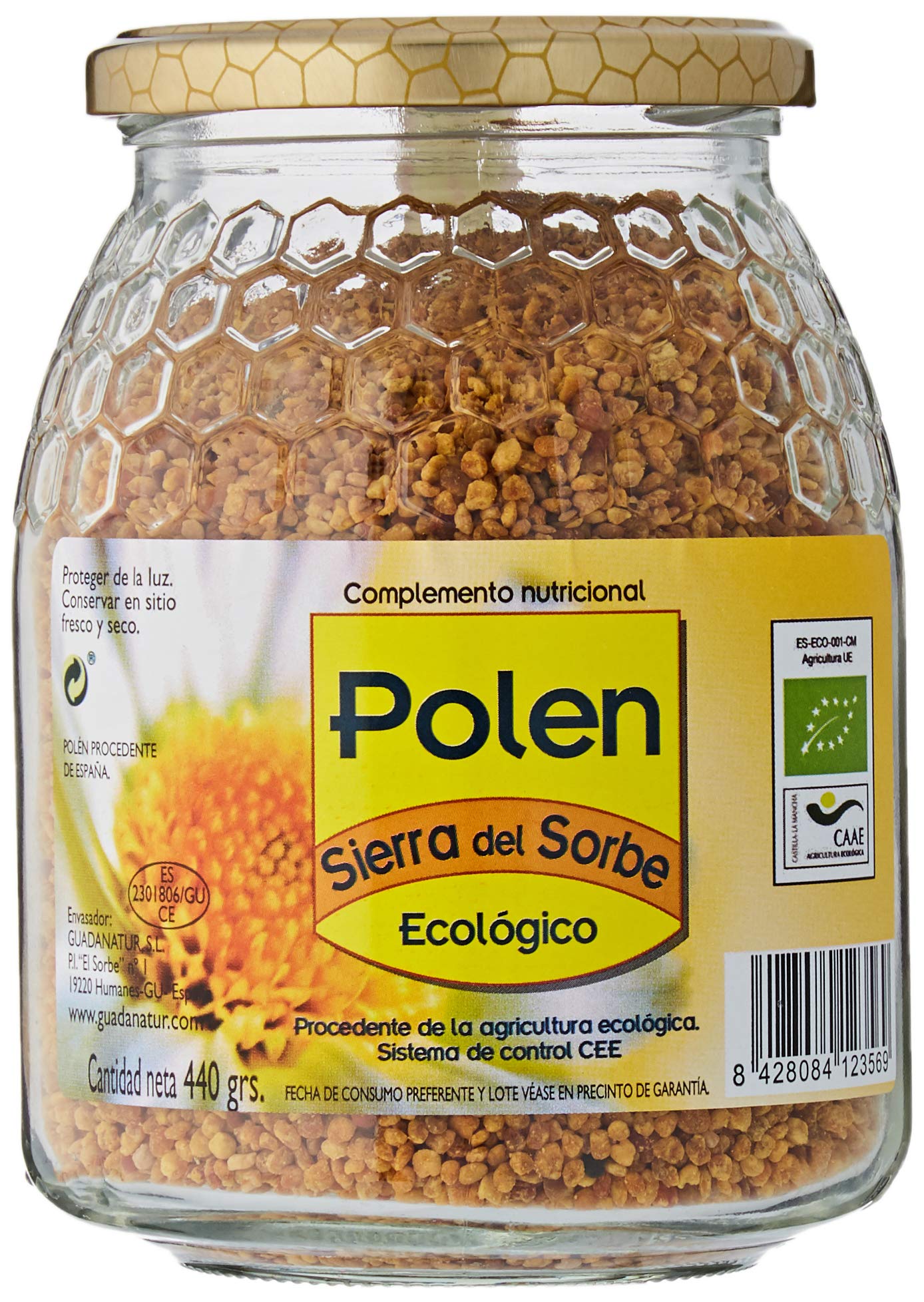 Sierra Sor Polen Ecologico Seco, Tarro 440Gr Bio 440Gr Sierra Sor 100 g
