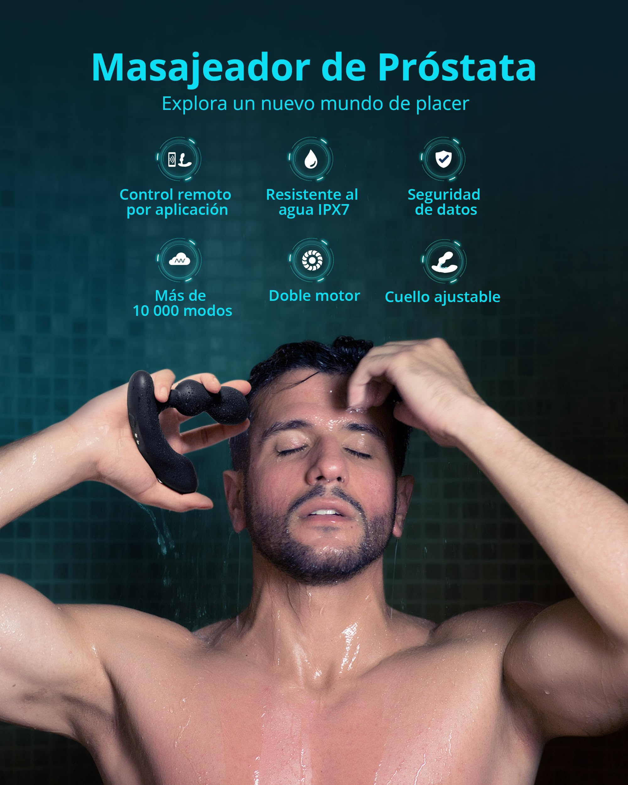 LOVENSE Edge 2 Estimulador de Próstata Hombre Plug Anales,con Vibración App