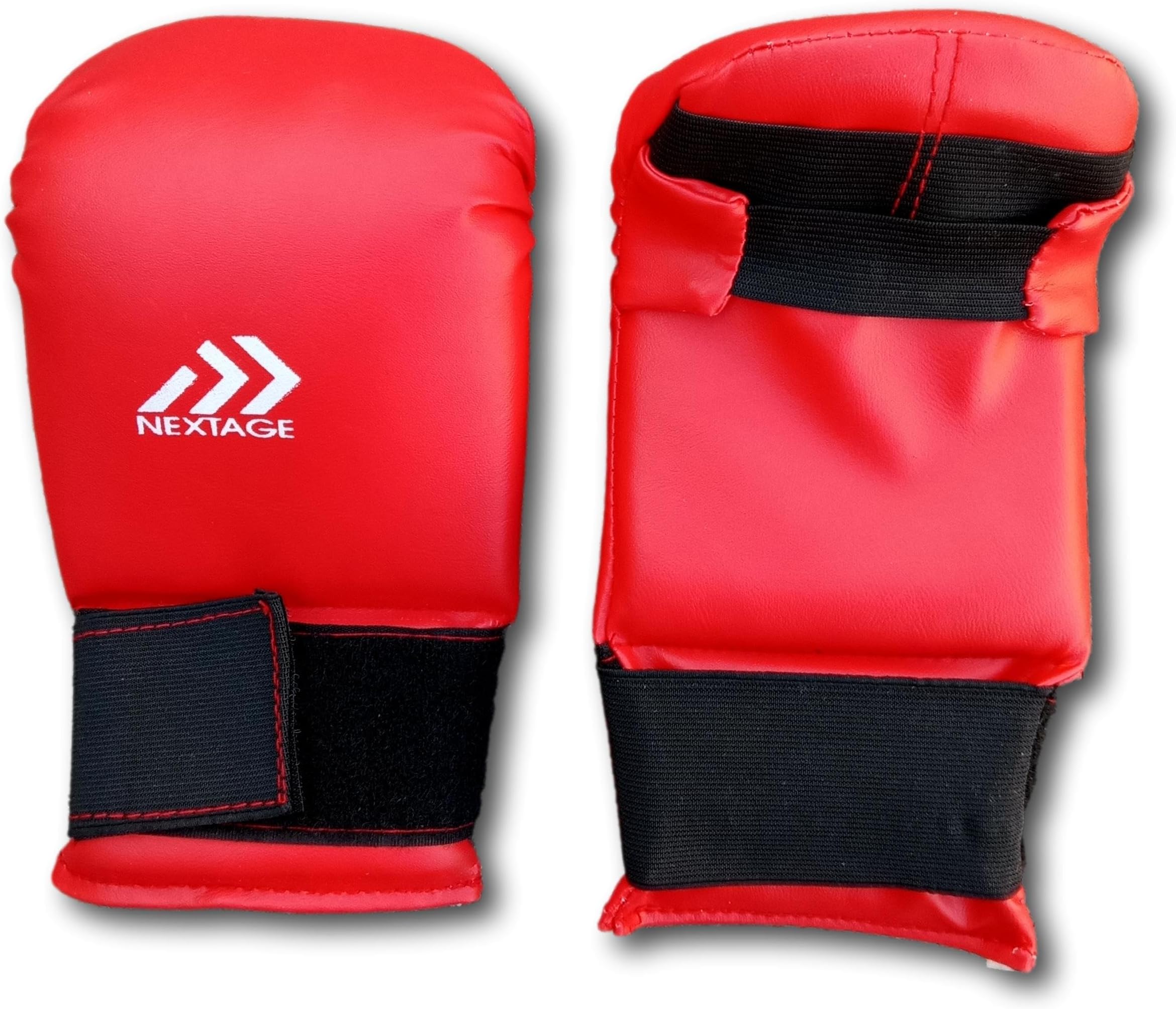 Nextage Premium Karate Gloves for Ultimate Training - Lightweight & Durable (Red)