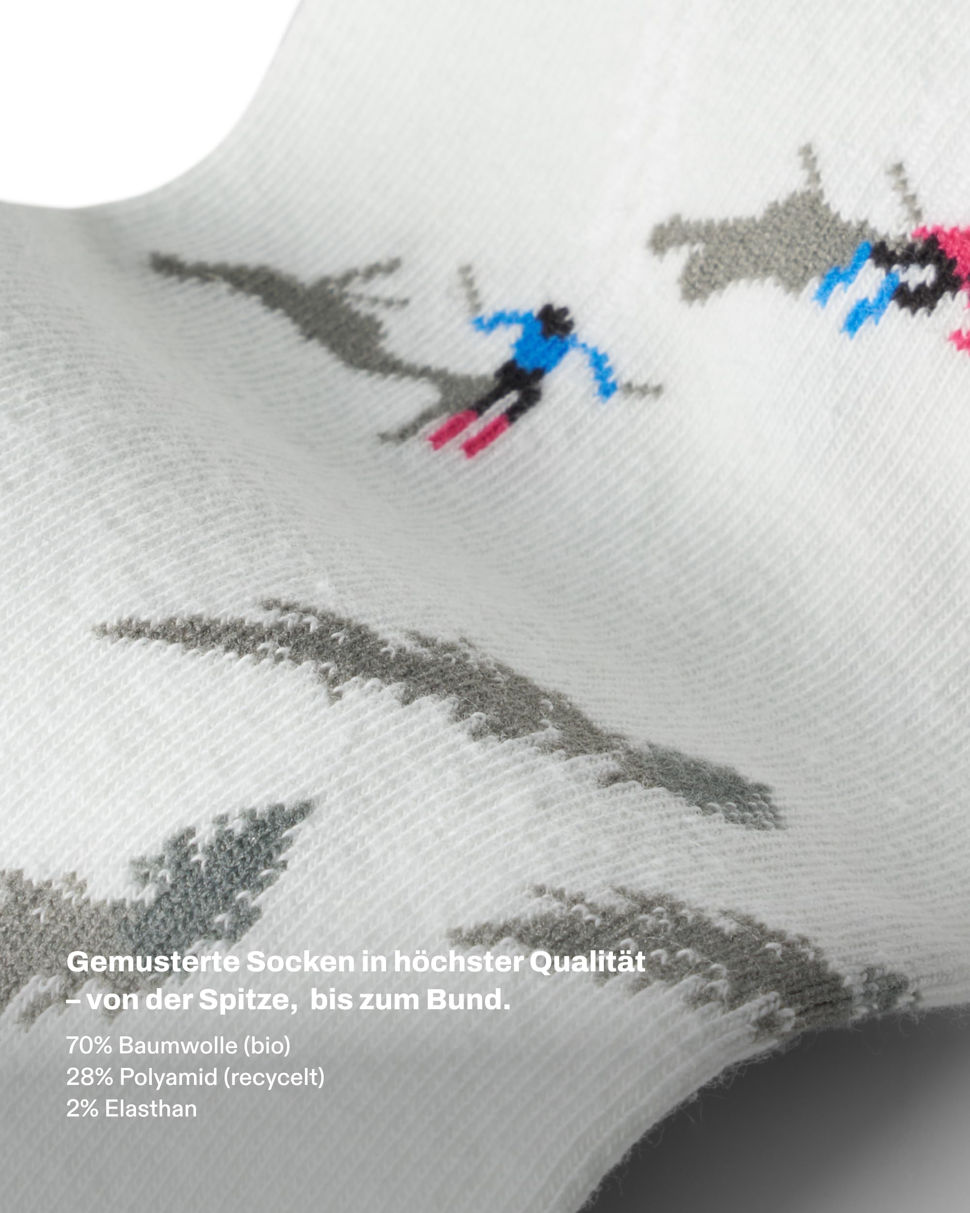 von Jungfeld Baumwollsocken Herren & Damen, bestickte Motivsocken aus Bio-Baumwolle mit Sport-Icons, buntes Socken-Geschenkset, Unisex