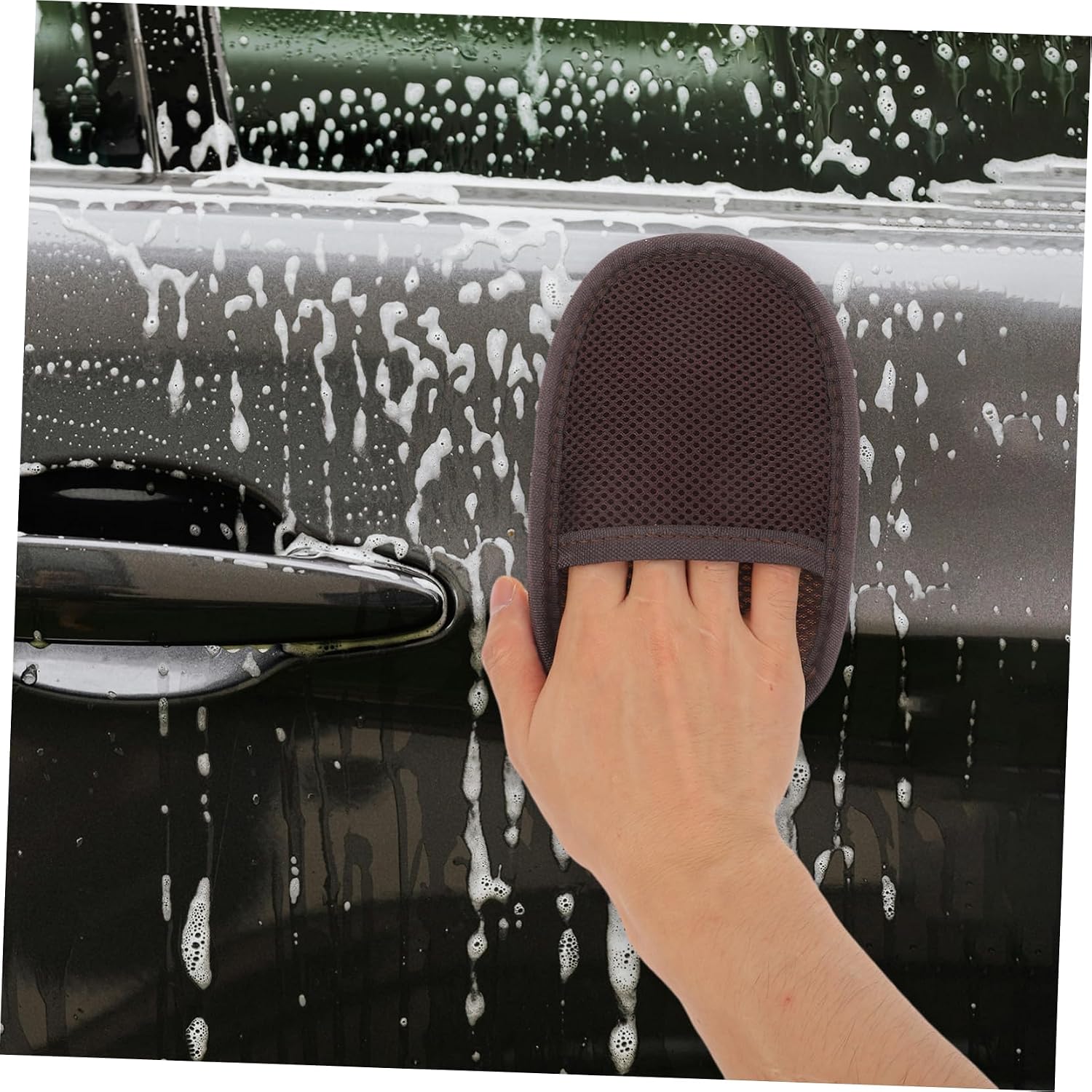 Automobile Oil Film Cleaning Car Sponges Car Wash Mitts Wash Mitt for Detailing Imitation Lambswool Glove