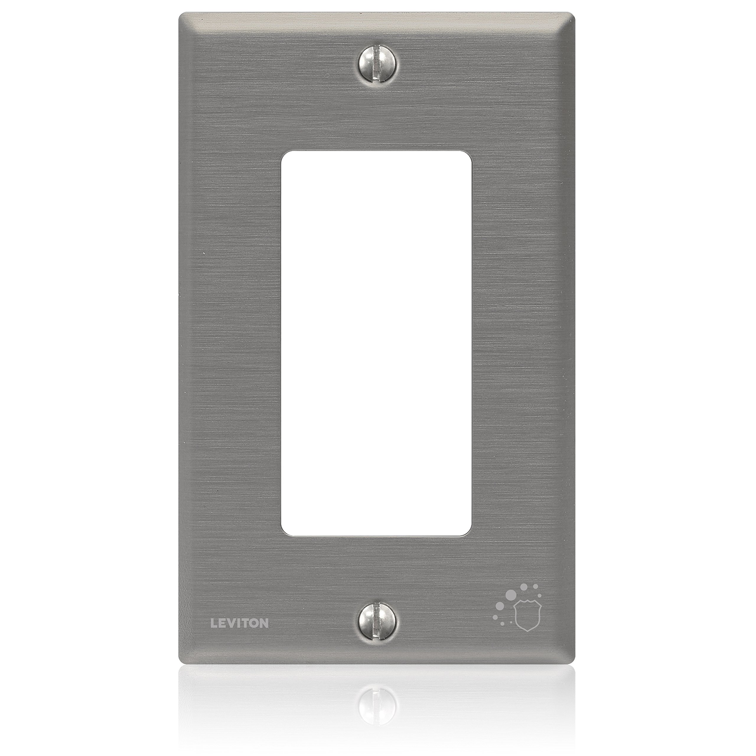 Plaque de plastique traité Decora Leviton 1 gang antimicrobien 84401-A40