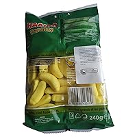 Vista 4 de Haribo Plátanos Caramelo de plátano Caramelo de plátano crujiente con núcleo suave Caramelo de plátano Haribo 8.46 onzas en total