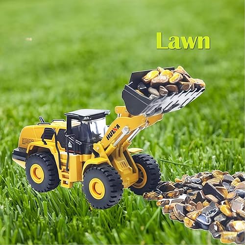 Miniatura 6 de Qcar Cargador de ruedas de 150 de construcción resistente, niveladora de metal, juguetes de vehículos Loder para niños, juguetes de coche de caja de