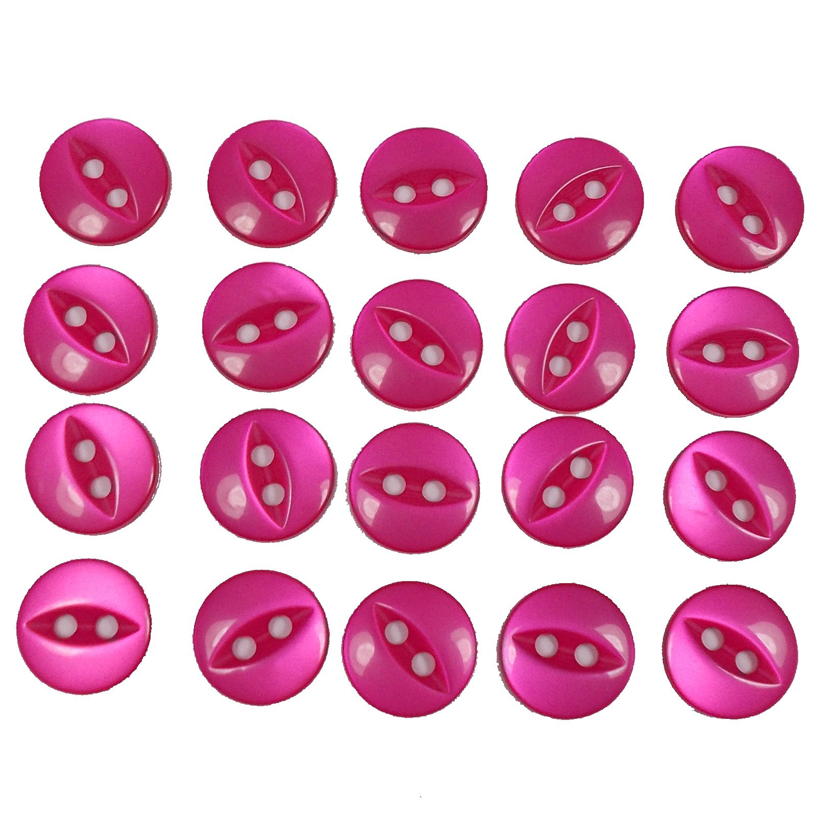 Push The Button Pink Fisheye Basic Buttons 11Mm (, 20)