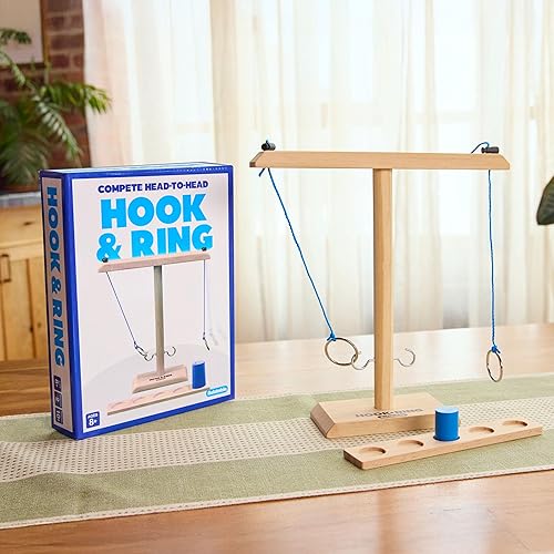 Miniatura 6 de Hook & Ring Family de Relatable - Emocionante juego de lanzamiento de anillos para reuniones familiares, divertido juego de 2 jugadores para niños y