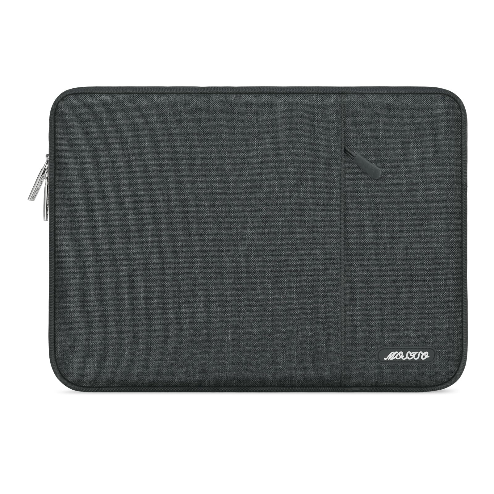 MOSISO Laptop Case 13.3 inch, 13-13.3 inch Laptop Sleeve Compatible with MacBook Air/Pro 13/Pro 14 M5 M4 M3 M2 M1, HP Dell ASUS Lenovo,Polyester Vertical Computer Sleeve Bag with Pocket, Gray — view 26