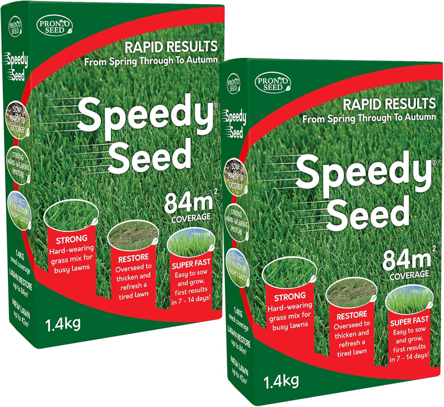 Pronto Seed Premium Fast Growing Grass Seed 1.4kg – Hard Wearing Lawn Seeds for Overseeding & New Turfs – Covers 84m, Hard Wearing, DEFRA Approved & Tailored for UK Climate (1.4kg) — image 10