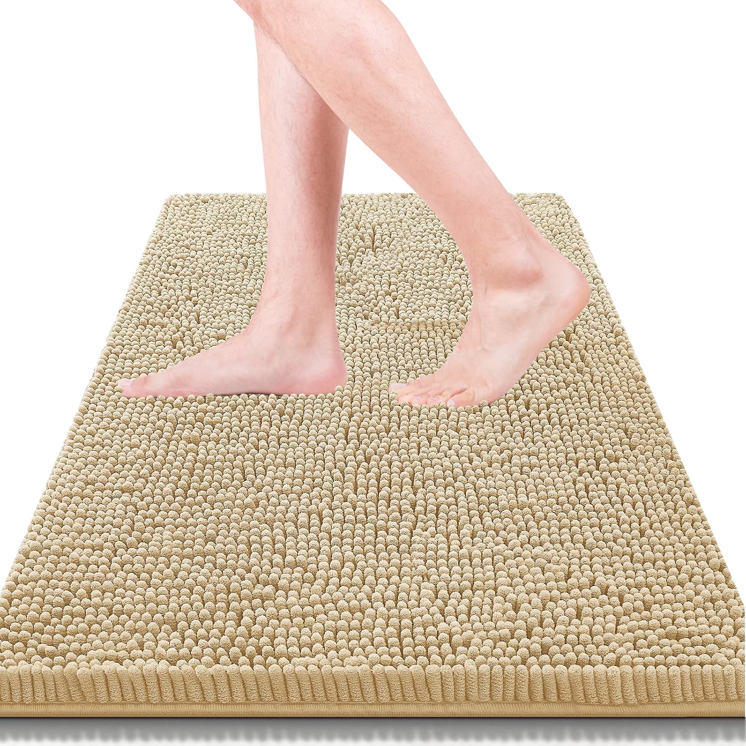 Tapis de salle de bain super absorbant et lavable en machine pour une hygiène irréprochable