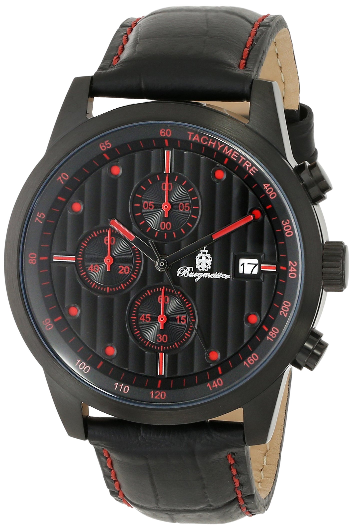 Burgmeister BM607-620D Maui, Gents watch, Analogue display, Quartz with Seiko Movement - Water resistant, Stylish leather strap, Classic men's watch