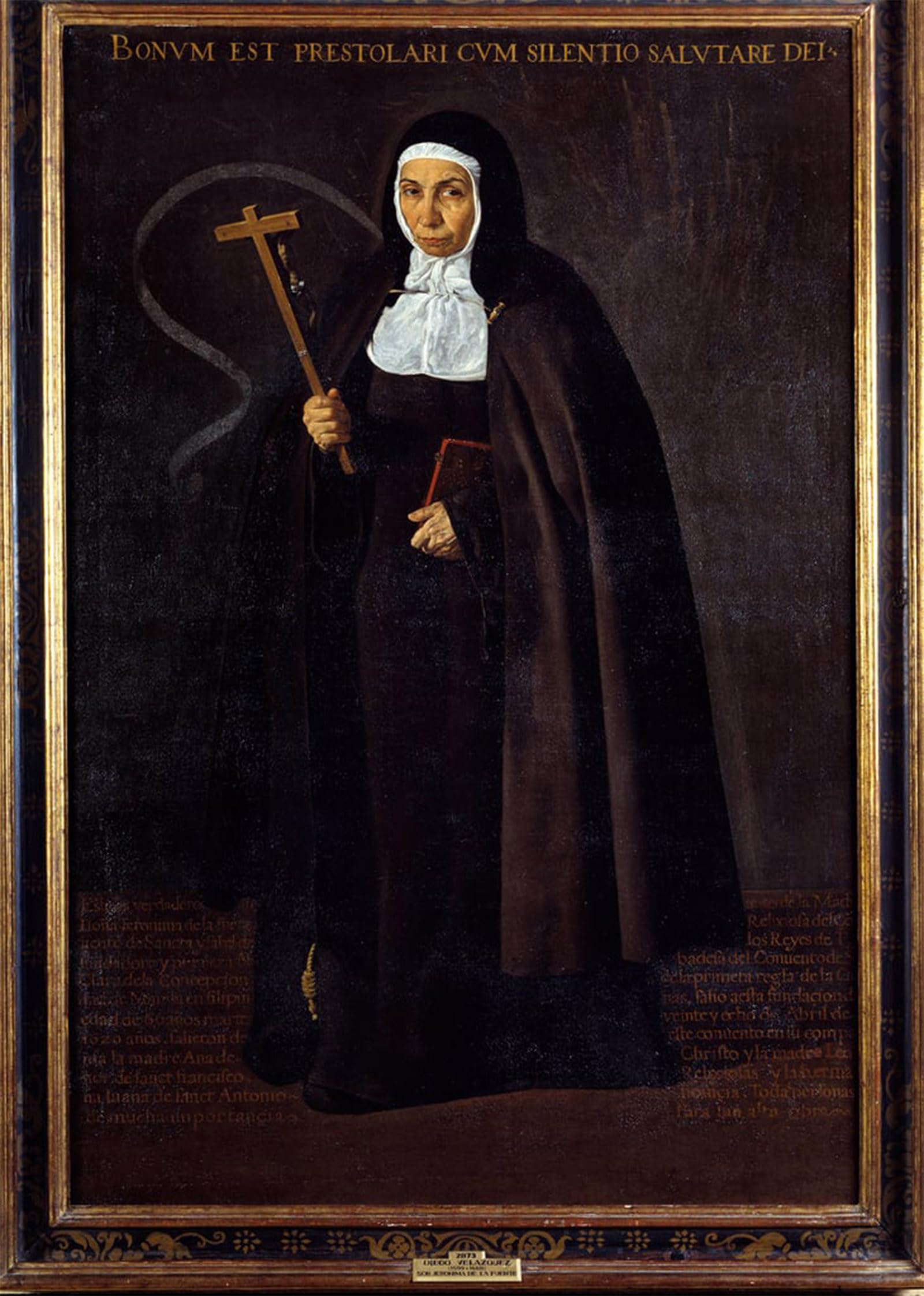 Artxlxxbn No Frame Famous Prints Artwork Pictures Poster Painting Art Portrait Of Mother Jeronima De La Fuente By Diego Rodriguez De Y Velazquez Artwork Landscape Pictures For Home Decor 60X90cm