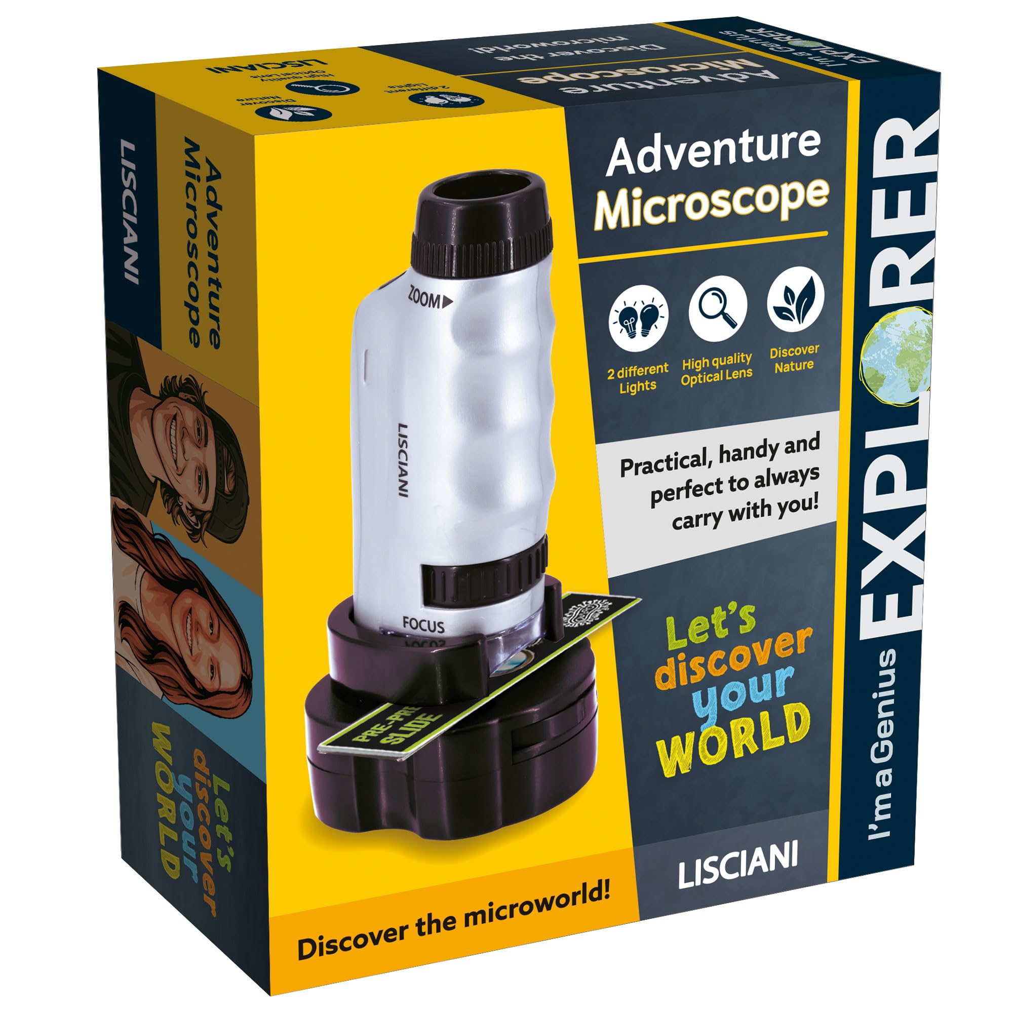Microscope Portable - I'M A GENIUS - Grossissement puissant