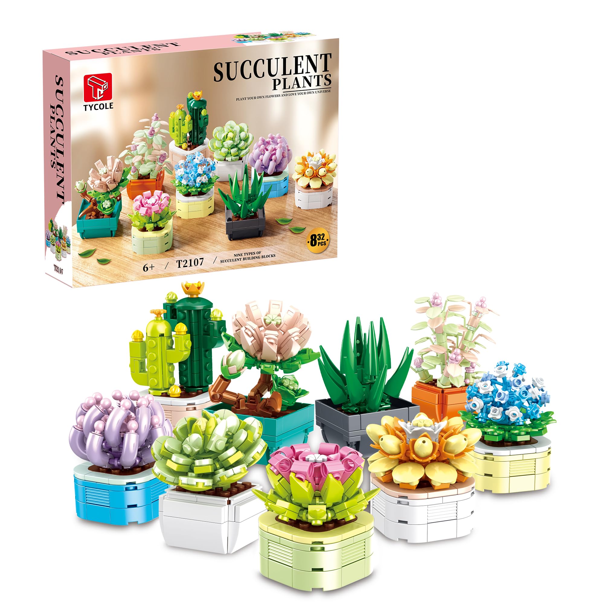 Mini Blocchi 217 Pezzi: Set Barboncino E Albero In Vaso, Mattoncini Da Costruzione, Giocattolo Educativo, Regalo Per Bambini 6+ E Adulti