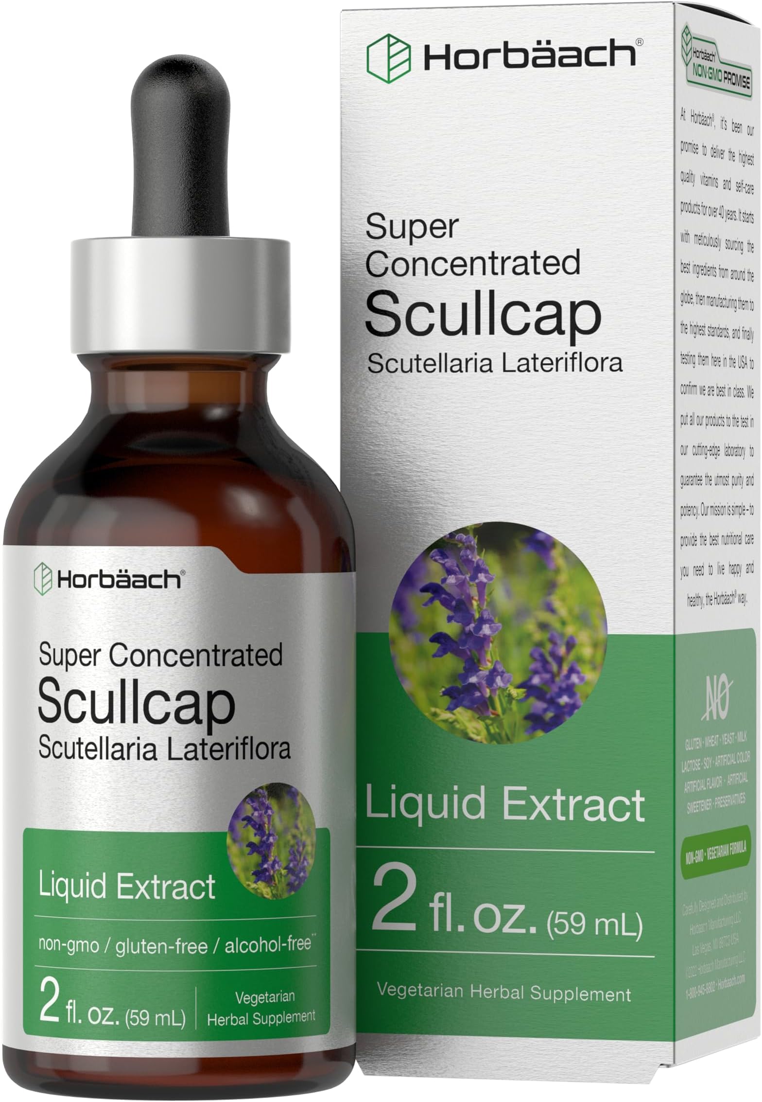 Herb Pharm Certified Organic Skullcap Liquid Extract for